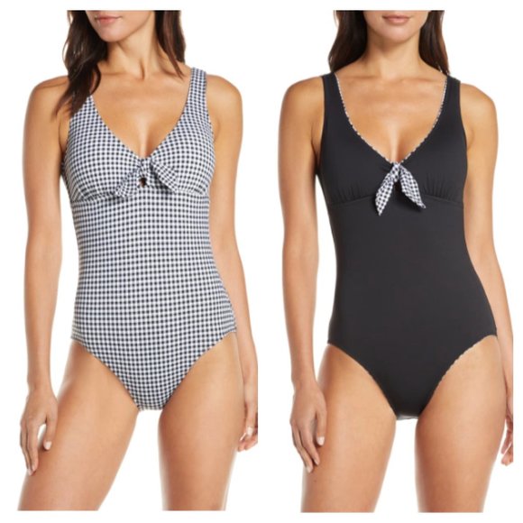 tommy bahama gingham swimsuit